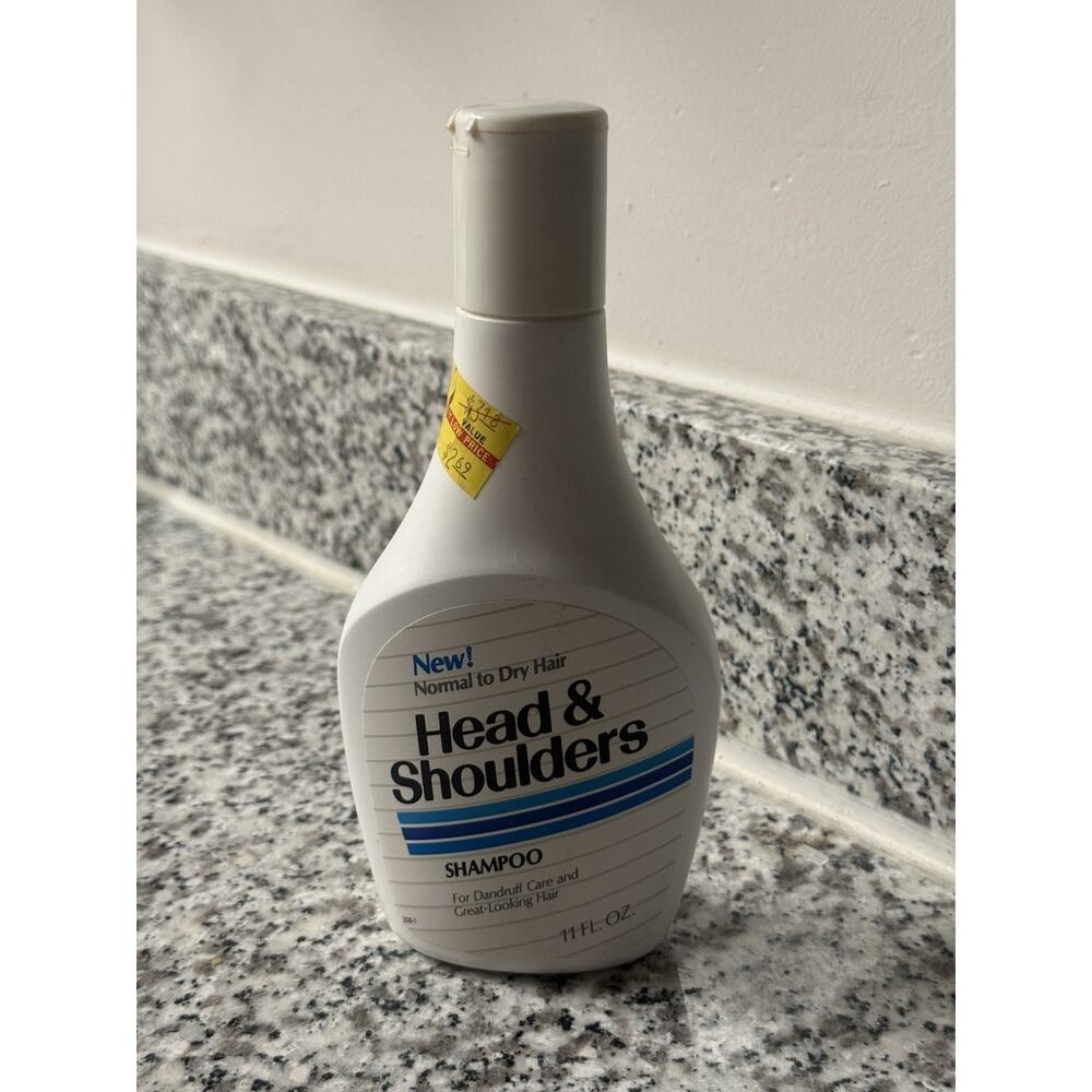 Head & Shoulders Shampoo 80's 1987 11 Fl. Oz. Dandruff Control Vintage Full